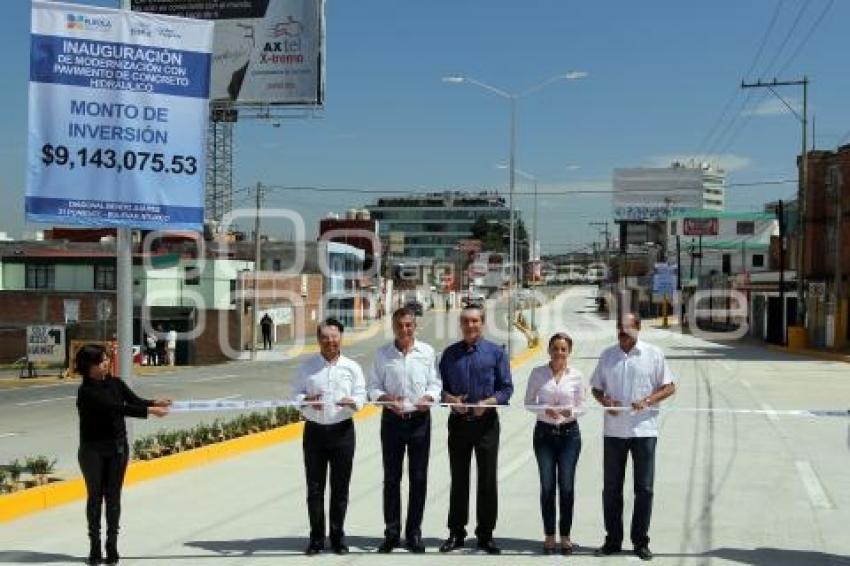 INAUGURACIÓN PAVIMENTACIÓN CON CONCRETO HIDRÁULICO