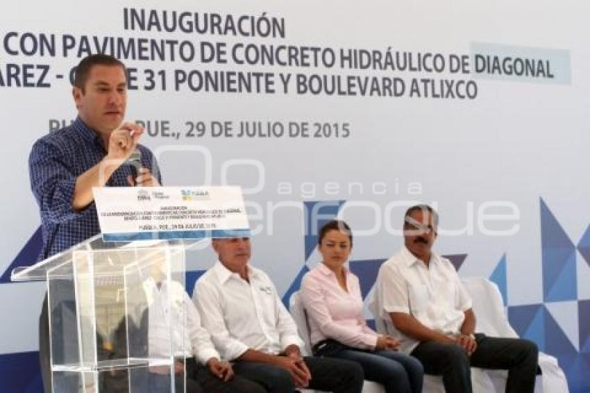 INAUGURACIÓN PAVIMENTACIÓN CON CONCRETO HIDRÁULICO