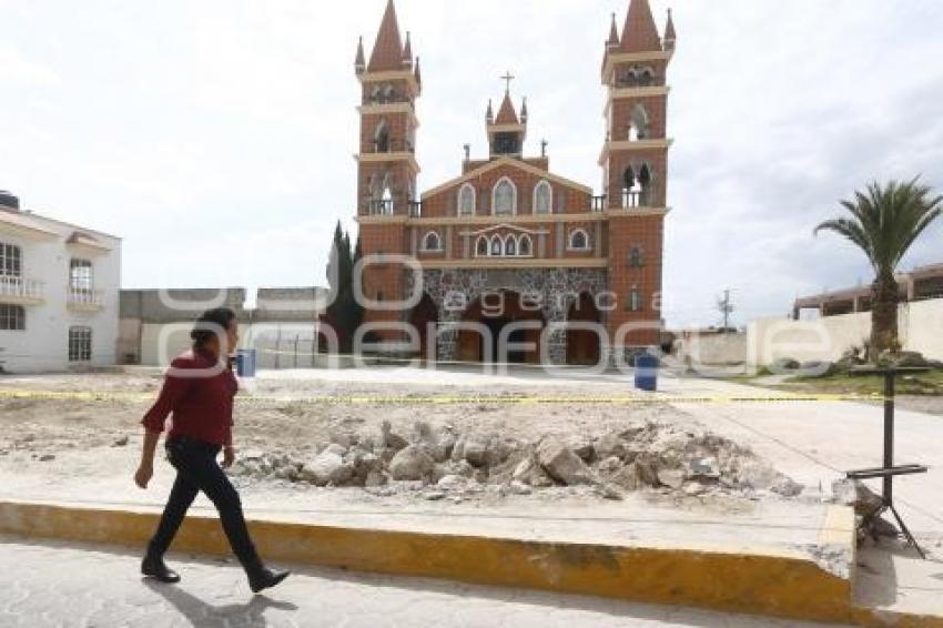 DEMOLICIÓN CAPILLA EL SANTO CRISTO . TLAXCALA