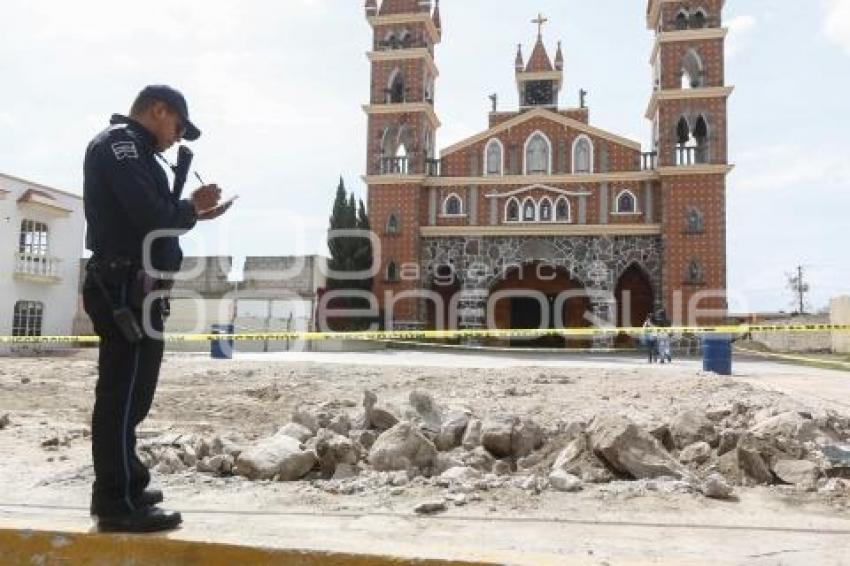 DEMOLICIÓN CAPILLA EL SANTO CRISTO . TLAXCALA