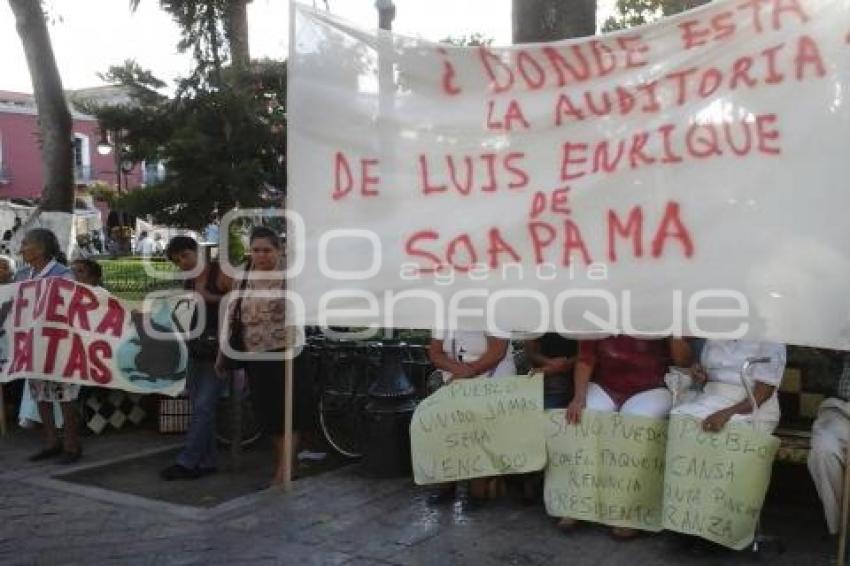 ATLIXCO . MANIFESTACIÓN SOAPAMA