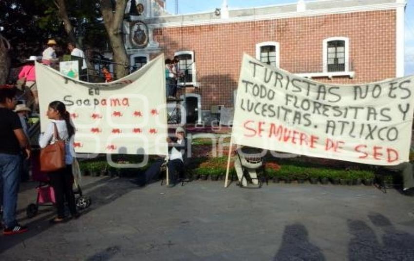 ATLIXCO . MANIFESTACIÓN SOAPAMA