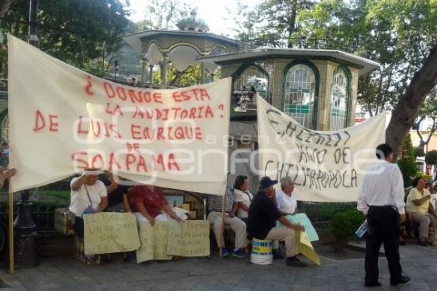 ATLIXCO . MANIFESTACIÓN SOAPAMA