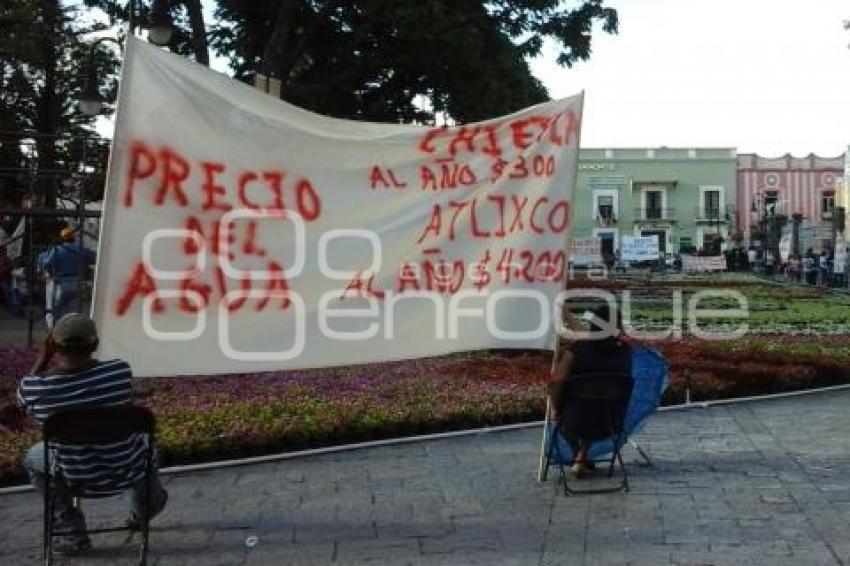 ATLIXCO . MANIFESTACIÓN SOAPAMA