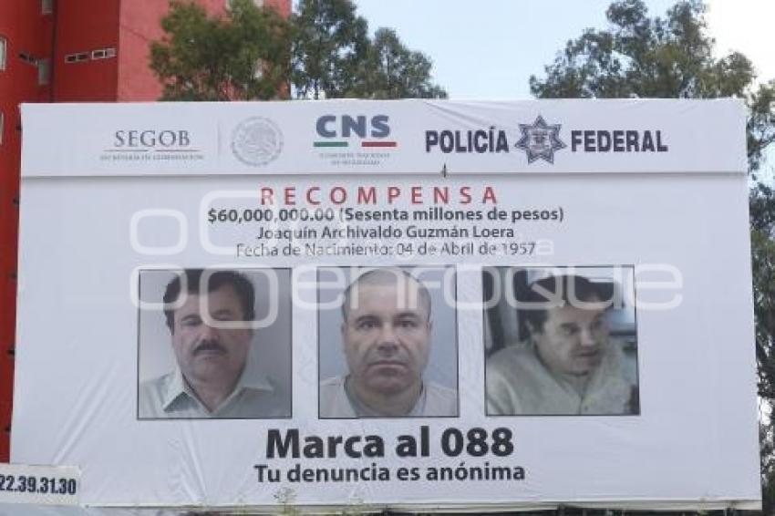 ANUNCIO RECOMPENSA CHAPO GUZMÁN