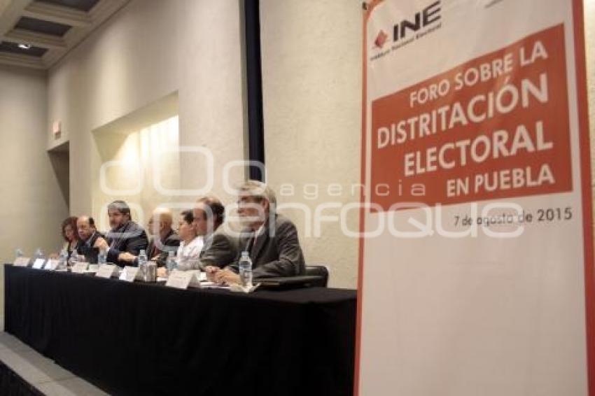 FORO REDISTRITACIÓN . INE