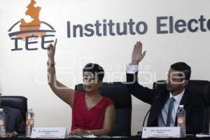 SESIÓN IEE . NUEVO PRESIDENTE