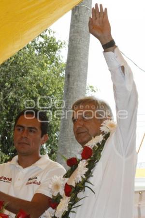 AMLO . SAN MARTÍN TEXMELUCAN