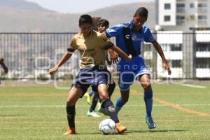 FÚTBOL . PUEBLA FC VS PUMAS SUB 15