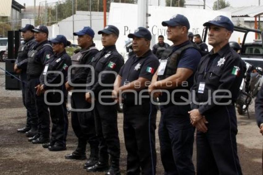 SAN MARTÍN TEXMELUCAN . APOYOS POLICÍA