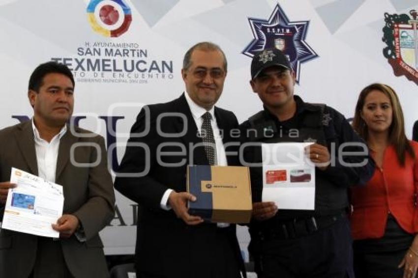 SAN MARTÍN TEXMELUCAN . APOYOS POLICÍA