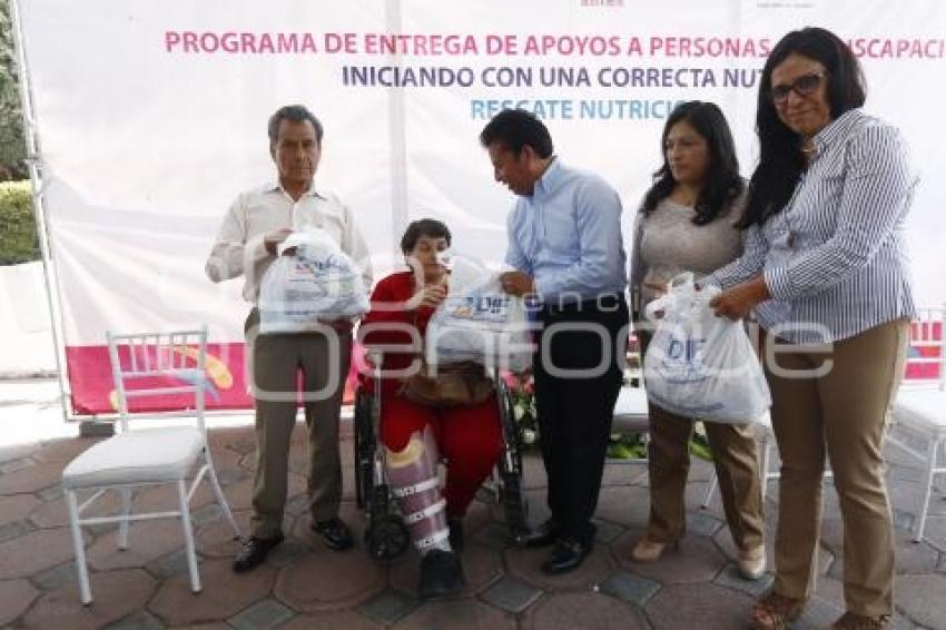 APOYOS PERSONAS CON DISCAPACIDAD . CHOLULA