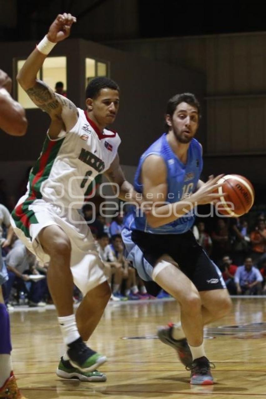 BASQUETBOL . MÉXICO VS URUGUAY