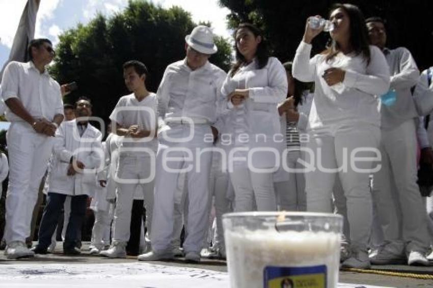 MANIFESTACIÓN ESTUDIANTES MEDICINA BUAP