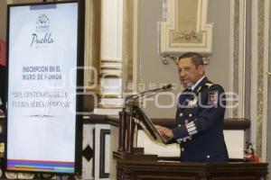 "CENTENARIO FUERZA AEREA MEXICANA" LETRAS DE ORO