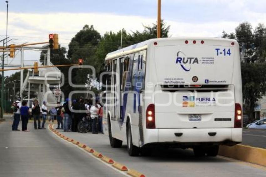 MANIFESTACIÓN EX TRABAJADORES RUTA