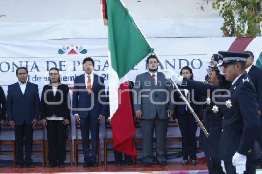 CEREMONIA MES PATRIO . CHOLULA