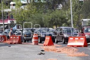 PAVIMENTACIÓN BULEVAR ATLIXCO . TRÁFICO