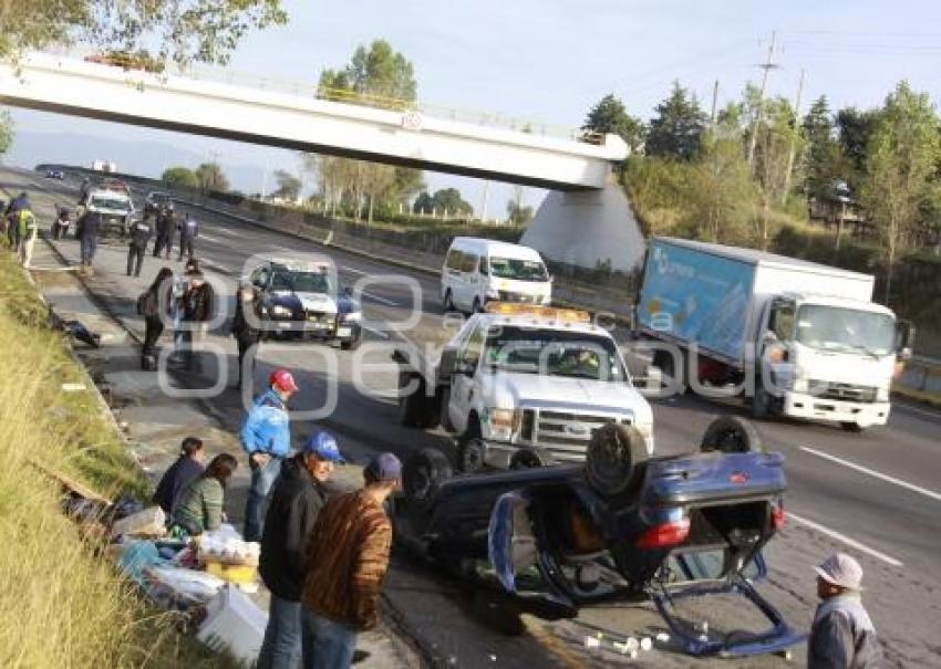 ACCIDENTE AUTOPISTA MÉXICO-PUEBLA