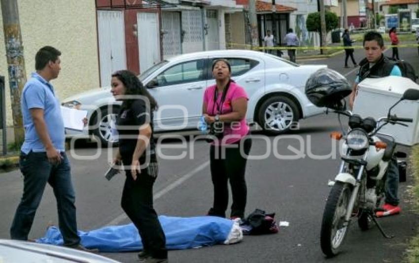 MUERE MOTOCICLISTA TRAS ROBO