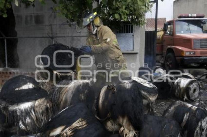 INCENDIO FÁBRICA TEXTIL