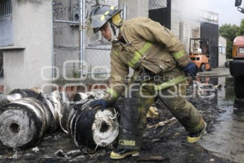 INCENDIO FÁBRICA TEXTIL