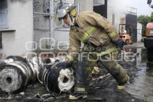 INCENDIO FÁBRICA TEXTIL