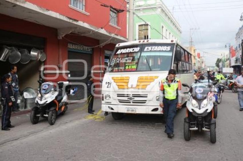 ATROPELLADO POR TRANSPORTE PÚBLICO