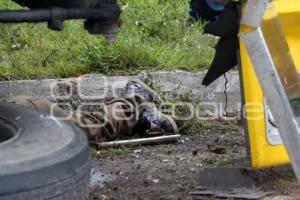 UN MUERTO VOLCADURA PUEBLA-ORIZABA