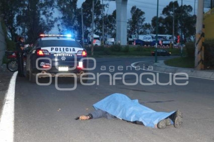 MUERTO EN VIA CORTA Y AUTOPISTA