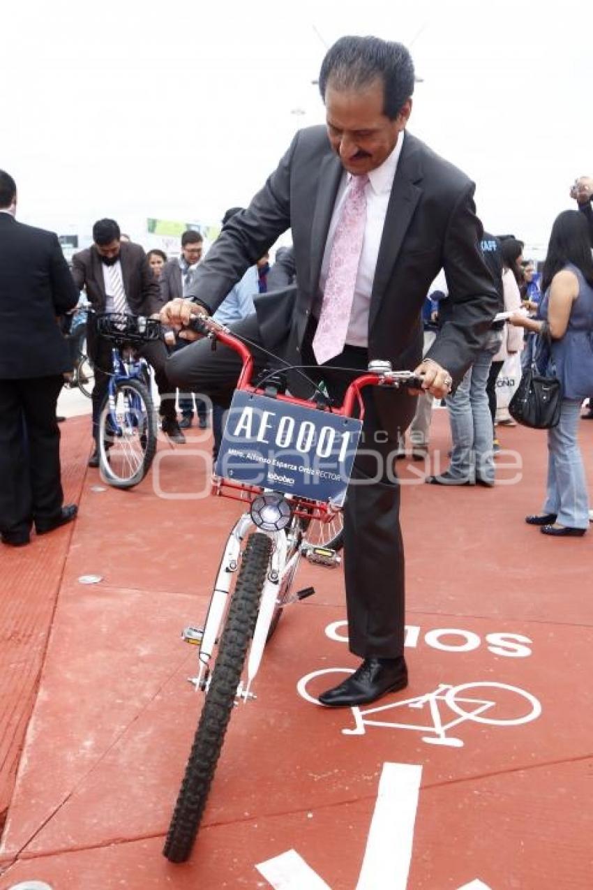 BUAP . INAUGURACIÓN CICLOVÍA CCU