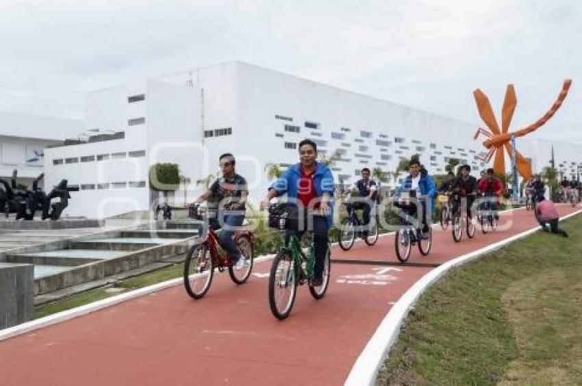 BUAP . INAUGURACIÓN CICLOVÍA CCU