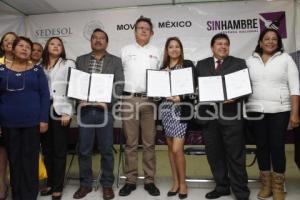 FIRMA DE CONVENIO . SEDESOL 