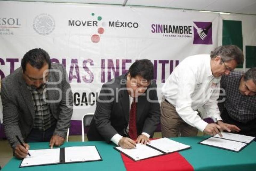 FIRMA DE CONVENIO . SEDESOL 