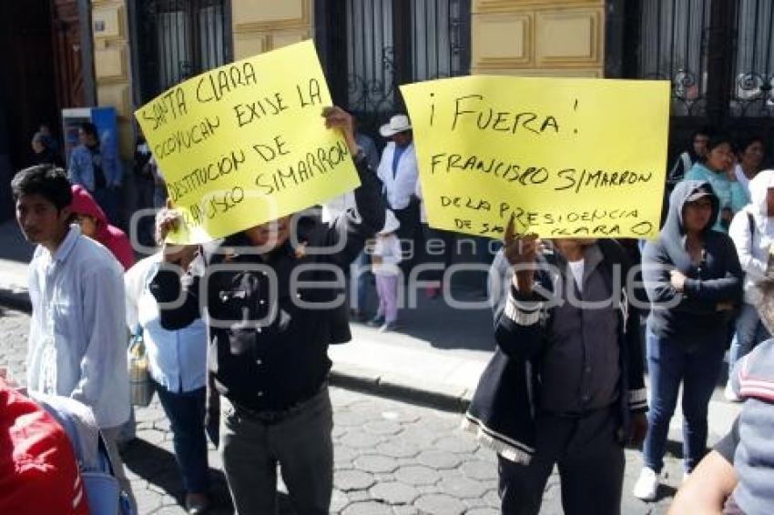 MANIFESTACIÓN SANTA CLARA OCOYUCAN