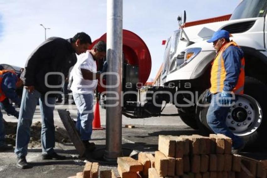 AGUA DE PUEBLA . SUSPENSIÓN PERIPLAZA