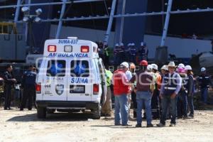 ESTADIO CUAUHTÉMOC . TRABAJADOR LESIONADO