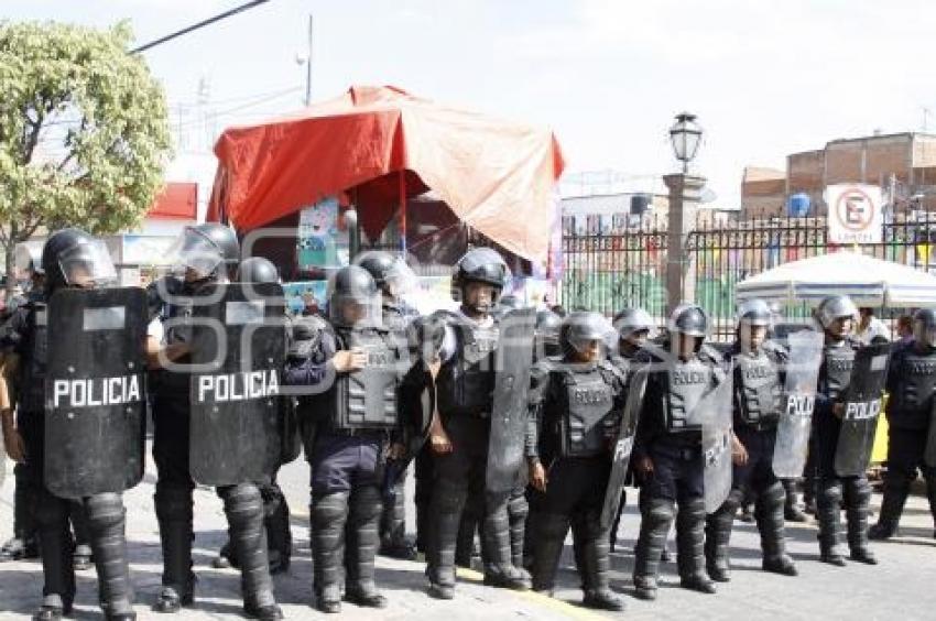 OPERATIVO CONTRA AMBULANTES EN TEXMELUCAN