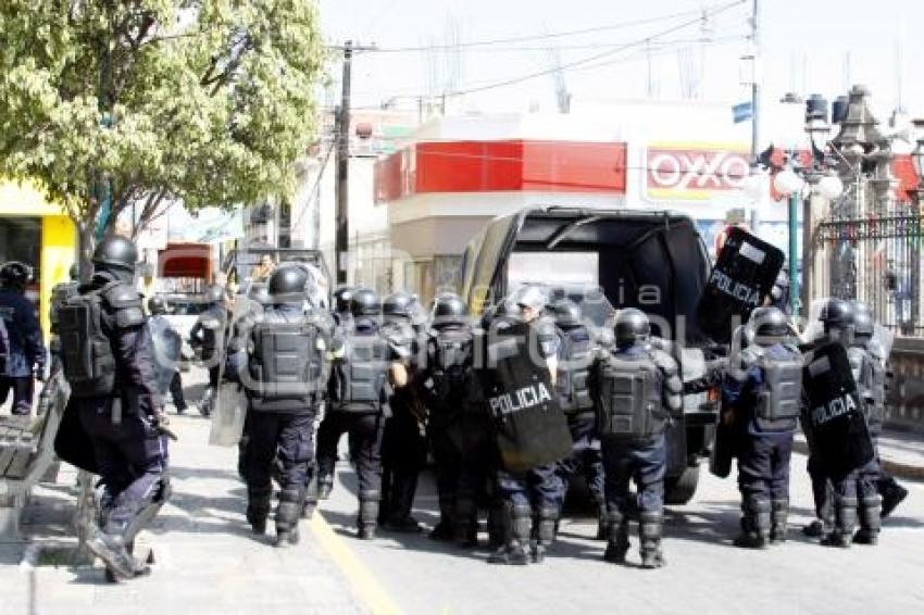 OPERATIVO CONTRA AMBULANTES EN TEXMELUCAN