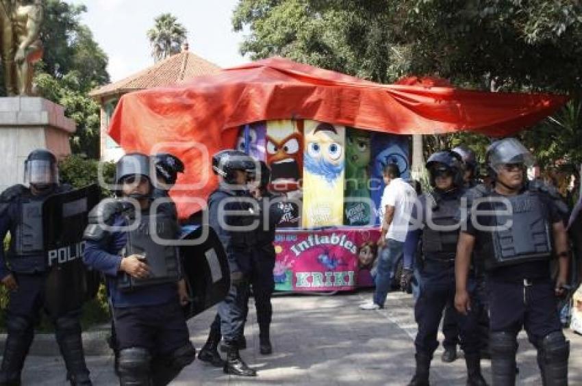 OPERATIVO CONTRA AMBULANTES EN TEXMELUCAN