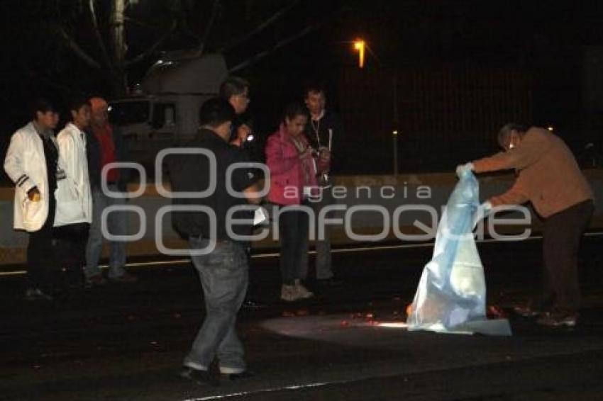 NOTA ROJA . ATROPELLADO EN AUTOPISTA