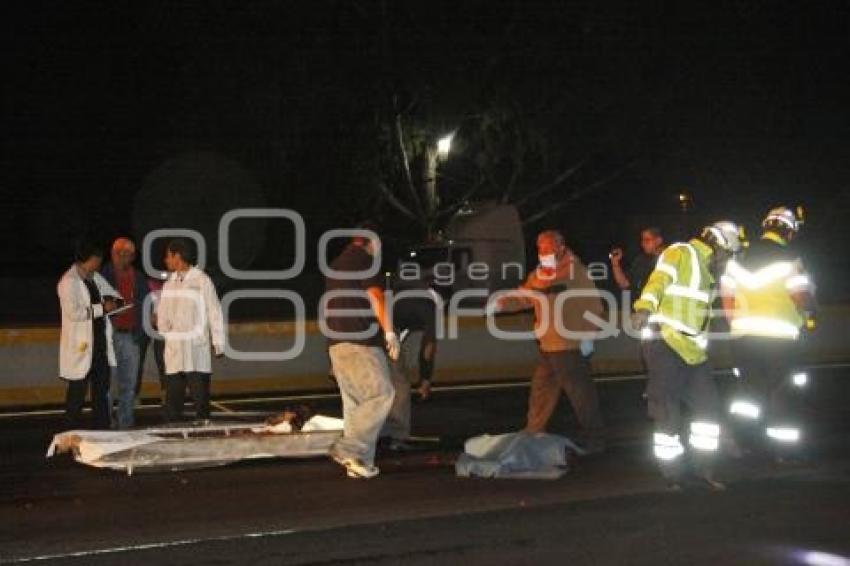 NOTA ROJA . ATROPELLADO EN AUTOPISTA