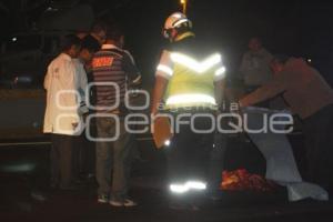 NOTA ROJA . ATROPELLADO EN AUTOPISTA