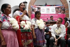 PROTESTA COORDINADORA ESTATAL DE MUJERES INDIGENAS