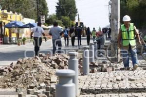 CHOLULA . OBRAS ZONA ARQUEOLÓGICA