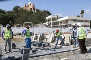 CHOLULA . OBRAS ZONA ARQUEOLÓGICA