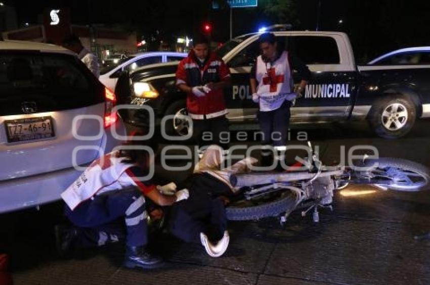 MOTOCICLISTA ATROPELLADO