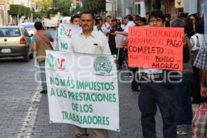 MANIFESTACIÓN TELEFONISTAS . TEHUACÁN