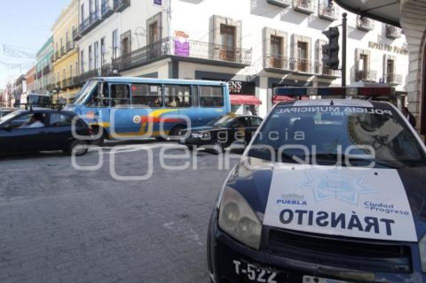 MARATÓN INTERNACIONAL DE PUEBLA . TRAFICO