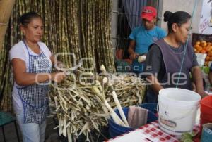 VENTA DE CAÑA DE AZÚCAR Y JÍCAMA . ACATLÁN   